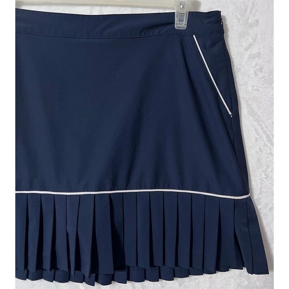 Lady Hagen Women's Pleated Golf Skort Size 16 Navy Blue Knee Length - Picture 3 of 10
